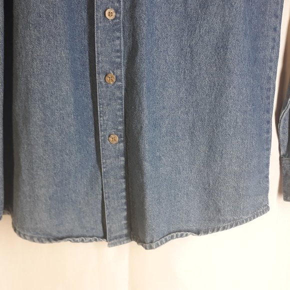 Open Trails Mens Denim shirt Sz M very nice - Picture 5 of 8